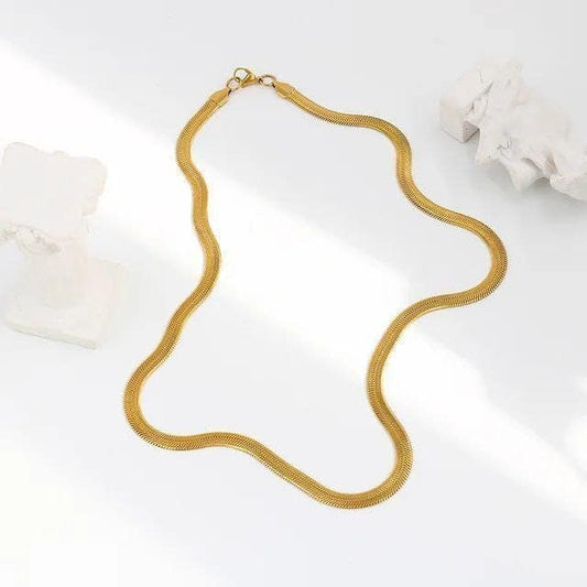 SNAKE CHAIN NECKLACE - سلسلة ضهر حية